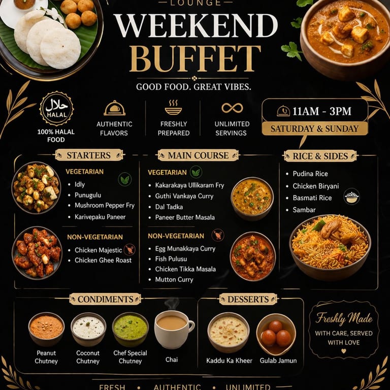 Over 20 Items, The Grand Indian Buffet